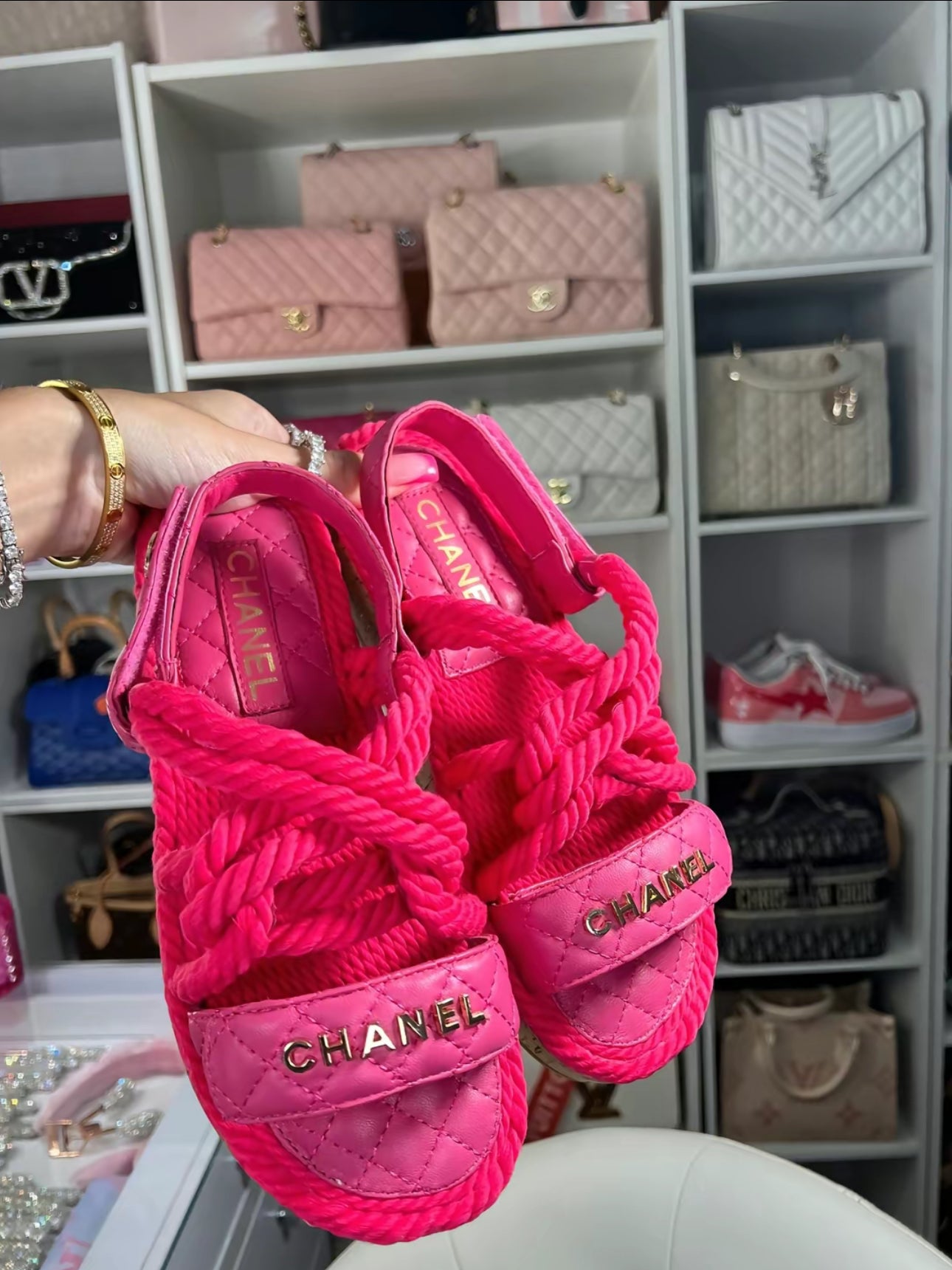 CC hot pink sandals