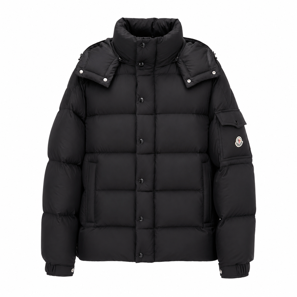 "MONC" MATT BLACK WINTER COAT
