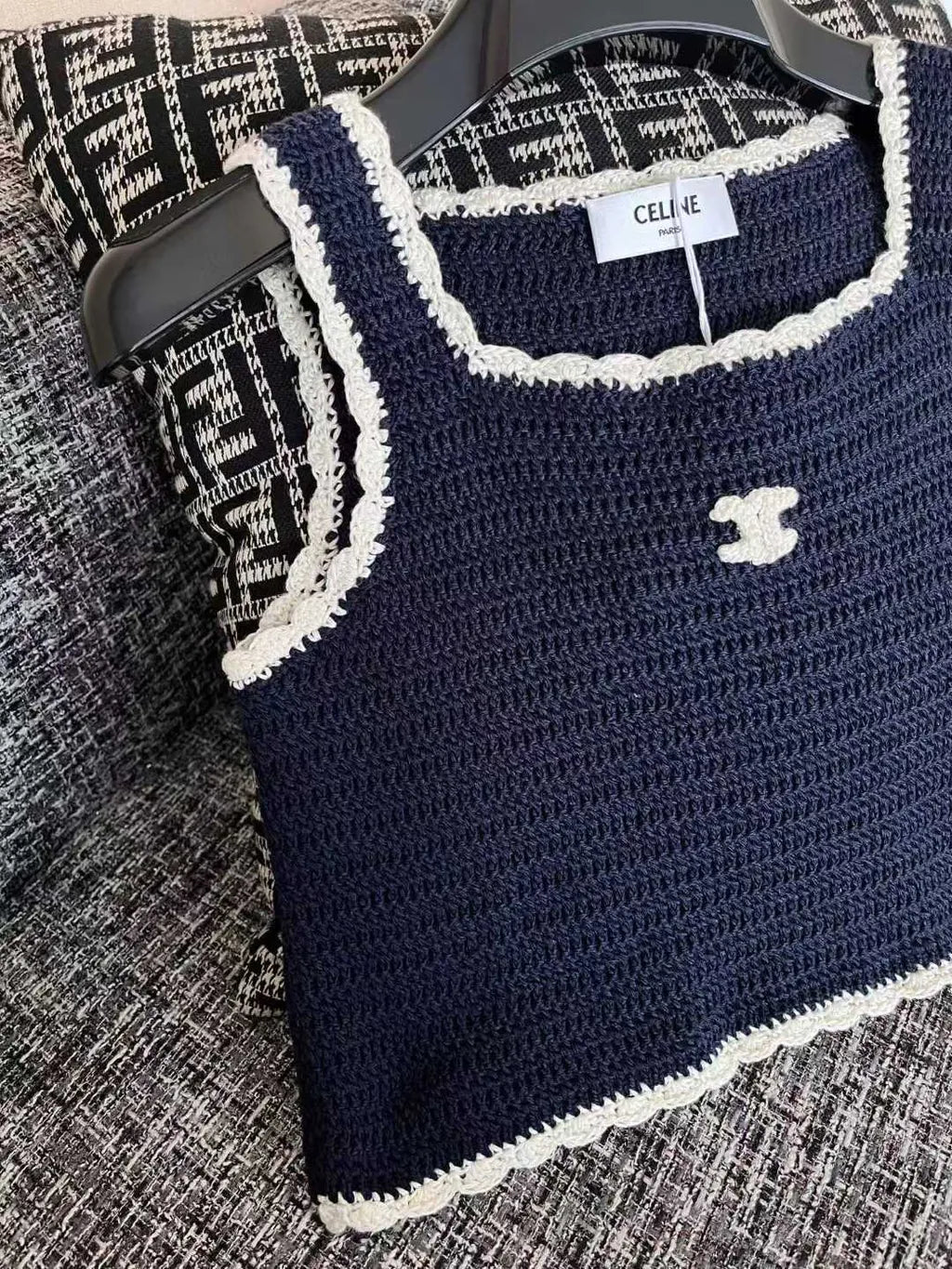 "CC" CROCHED TOP