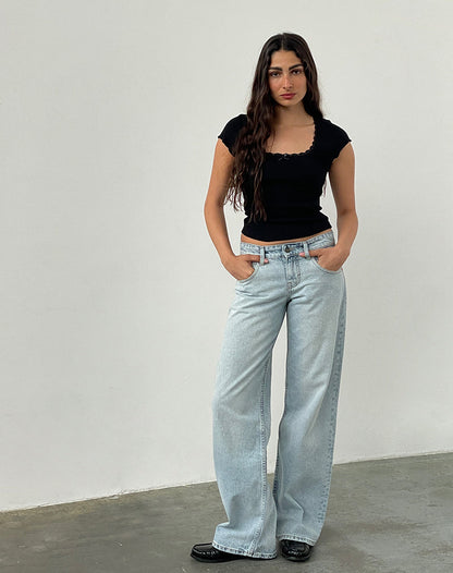 SELLEZA Jeans mit niedriger Taille