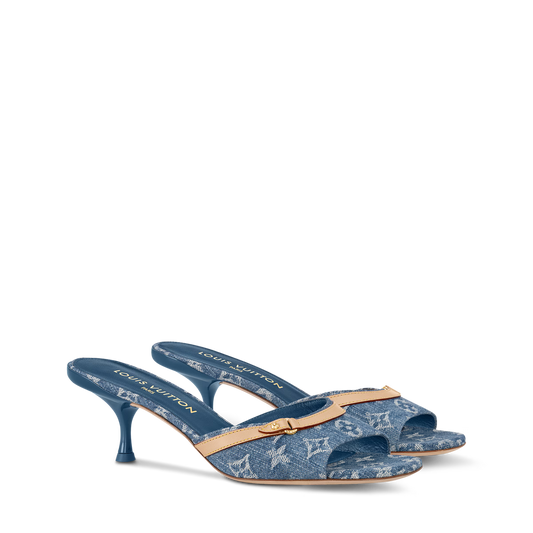 "LV" Heels Sandalen Blau