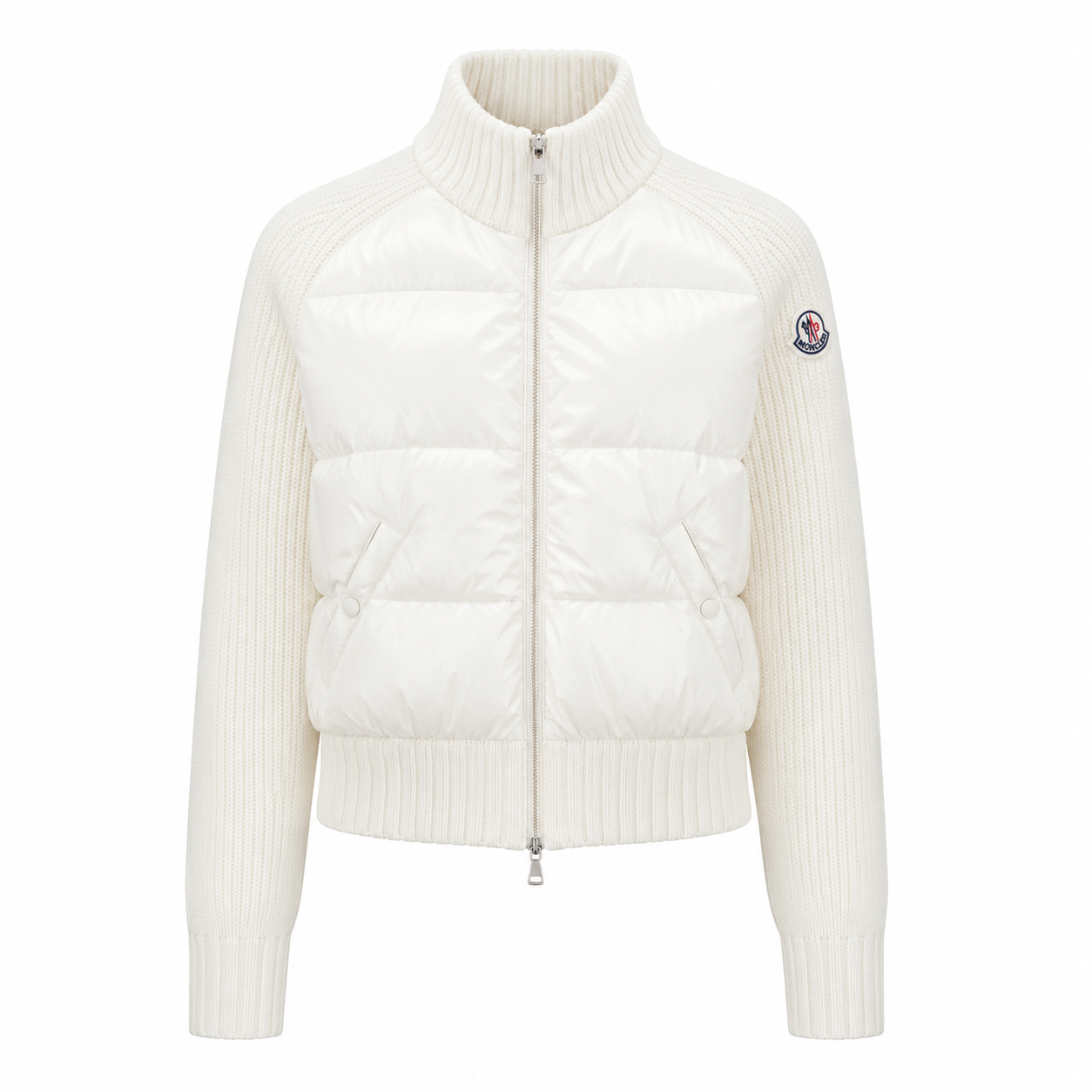 "MONC" White Cardigan