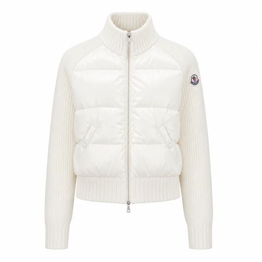 "MONC" White Cardigan