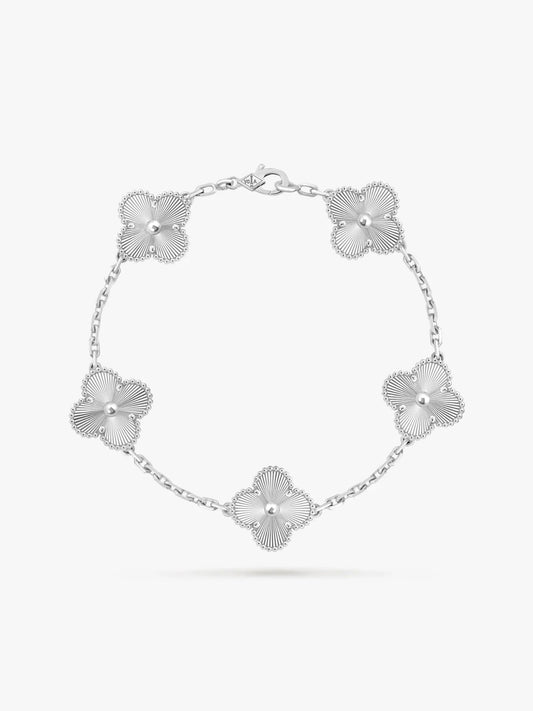 Clover white - Armband