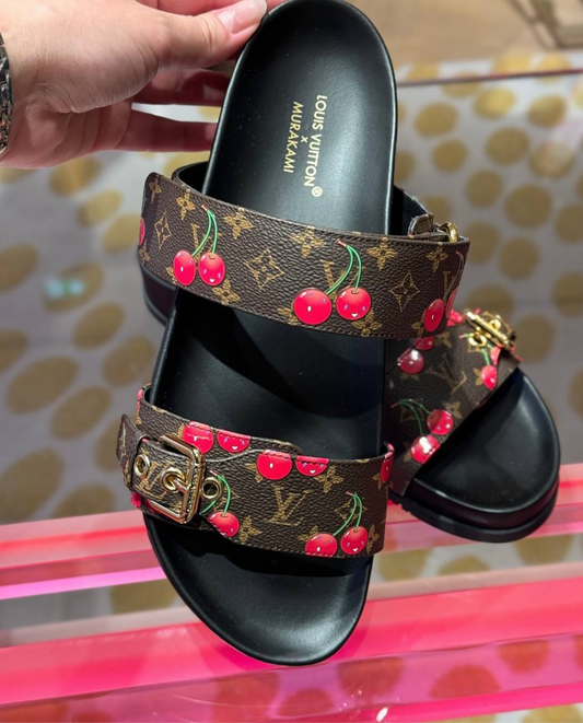 LV CHERRY STRAP SANDALS