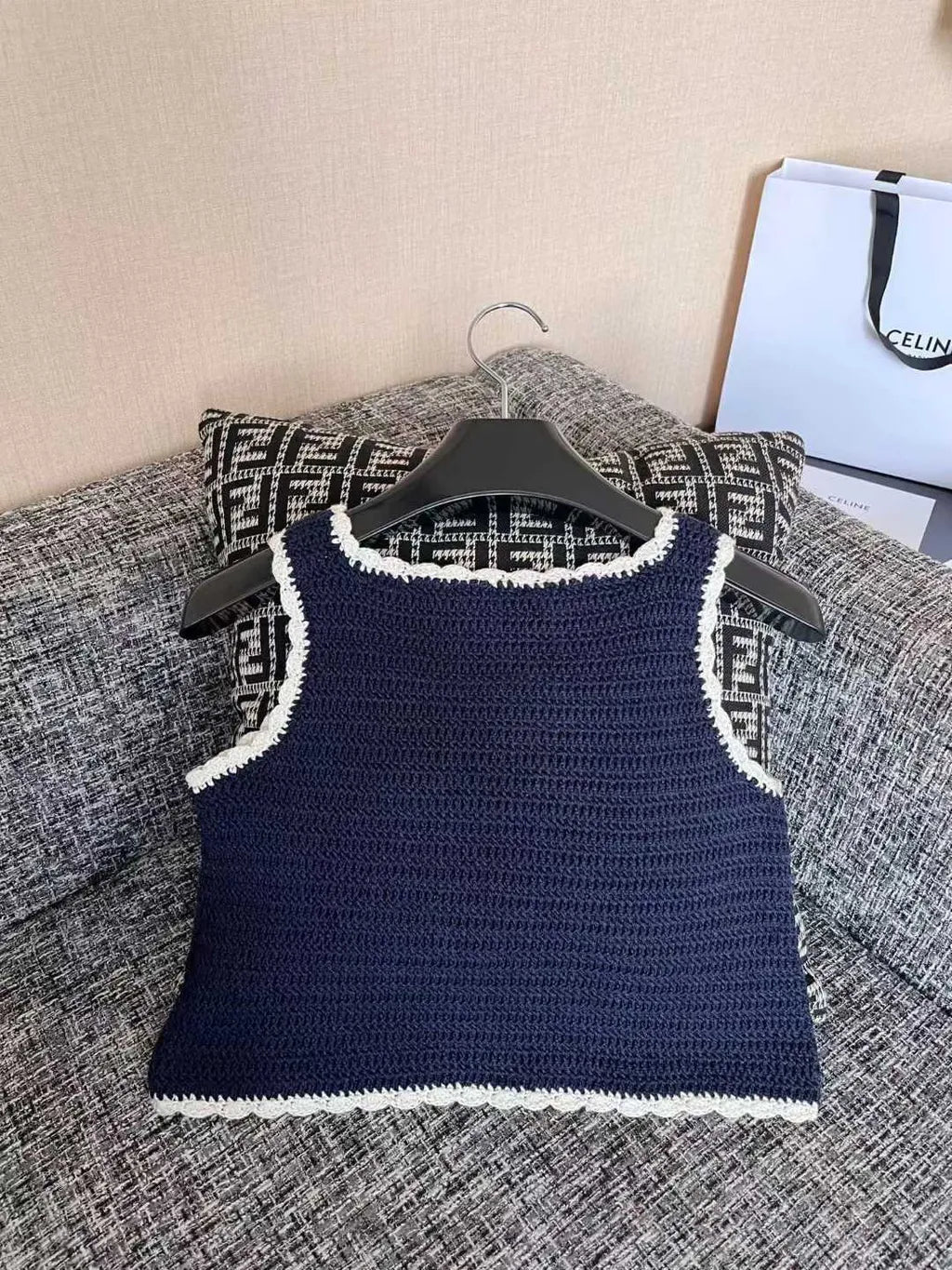"CC" CROCHED TOP