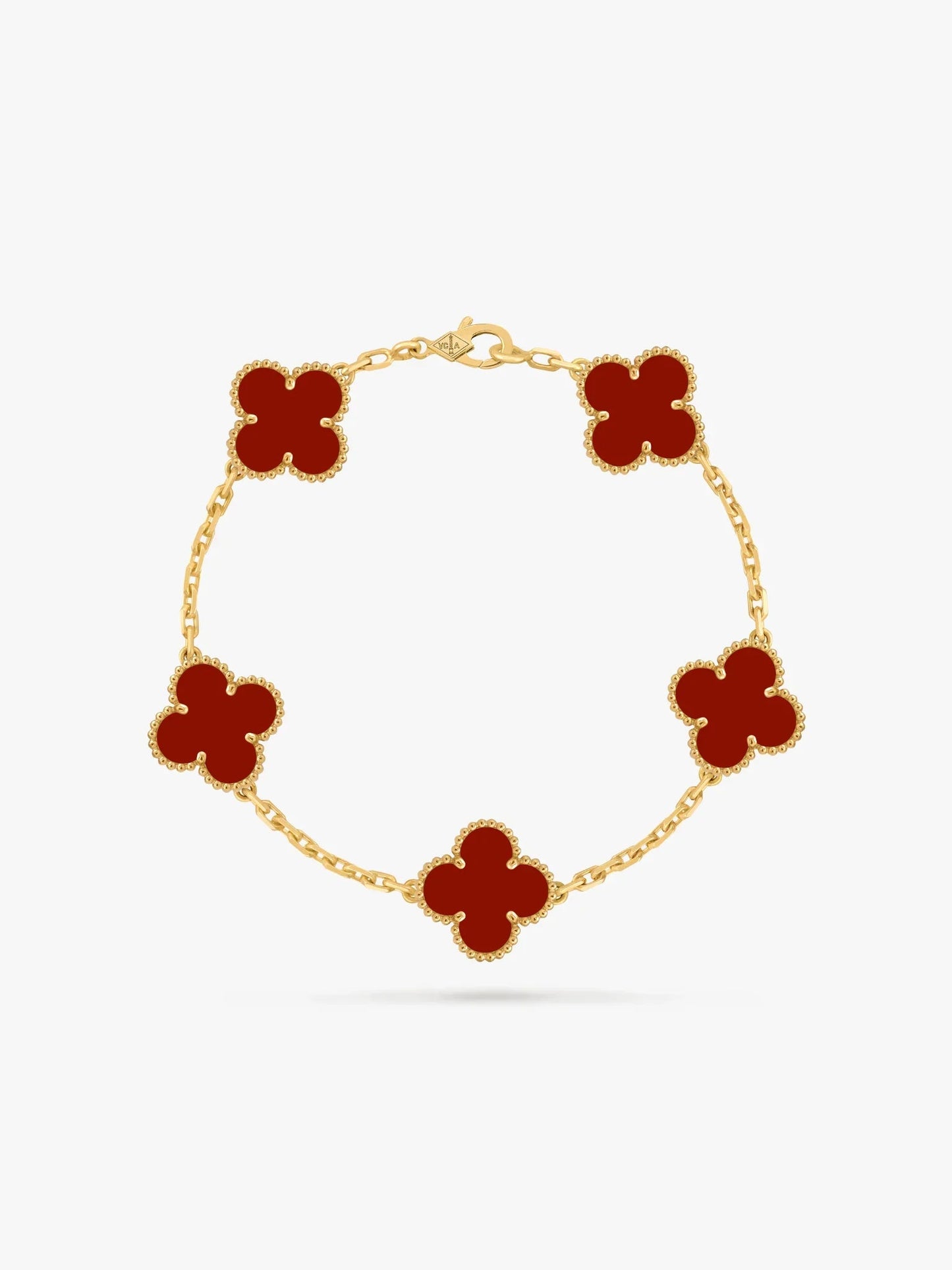 Clover red - Armband