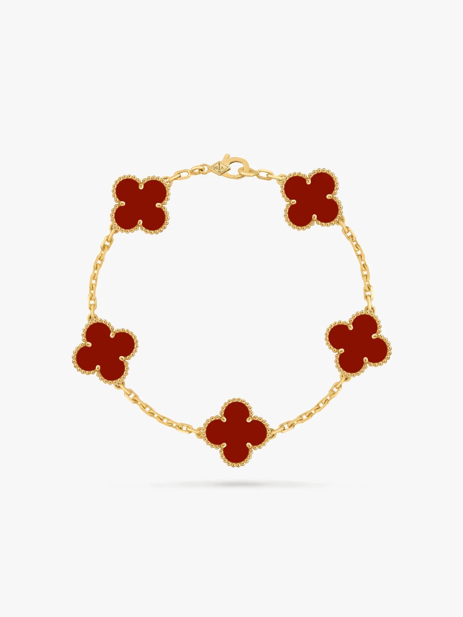 Clover red - Armband