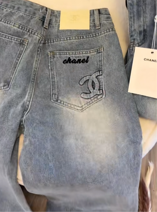 "CC" SIGNATURE LOGO JEANS