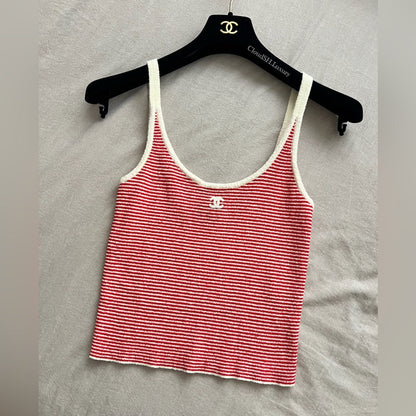 "CC" STRIPE TOP