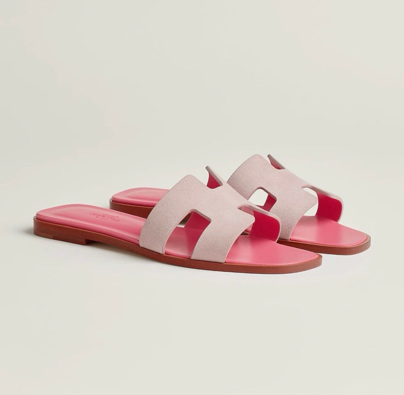 "Herm" it girl two tone pink Sandals