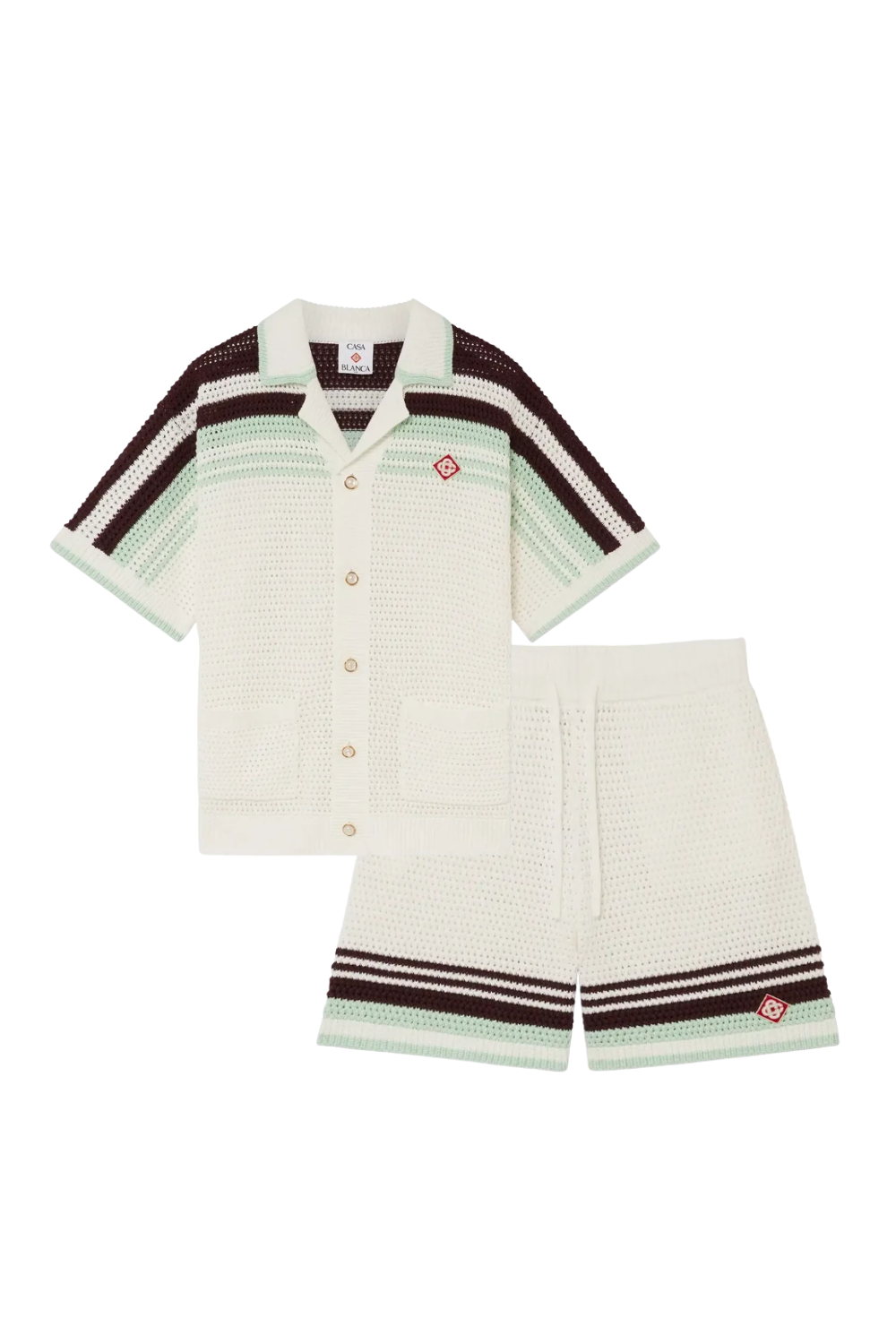 "Casa" Stripes Short Set