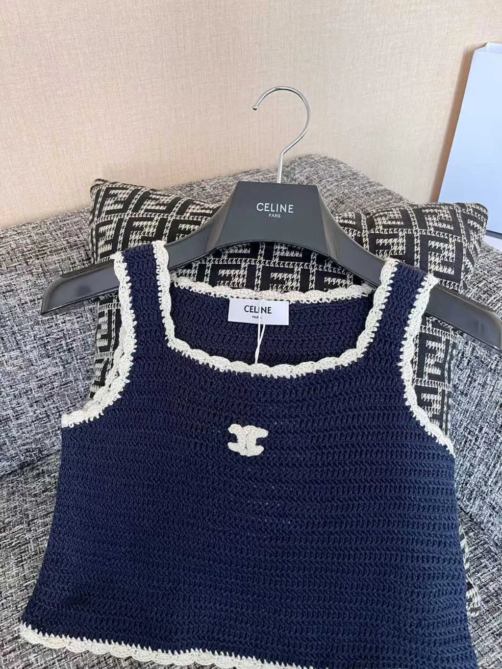 "CC" CROCHED TOP