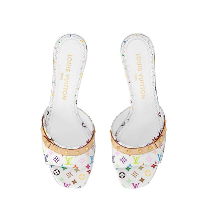 "LV" Kitten Heels