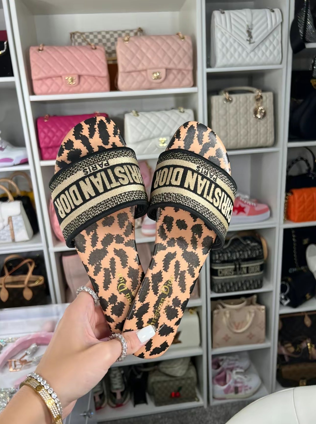 CD panter sandals
