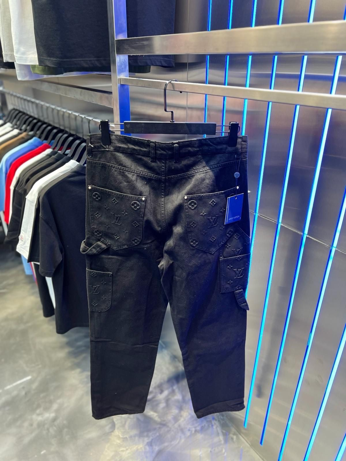 "LV" CARPENTER DENIM JEANS SCHWARZ