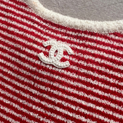 "CC" STRIPE TOP