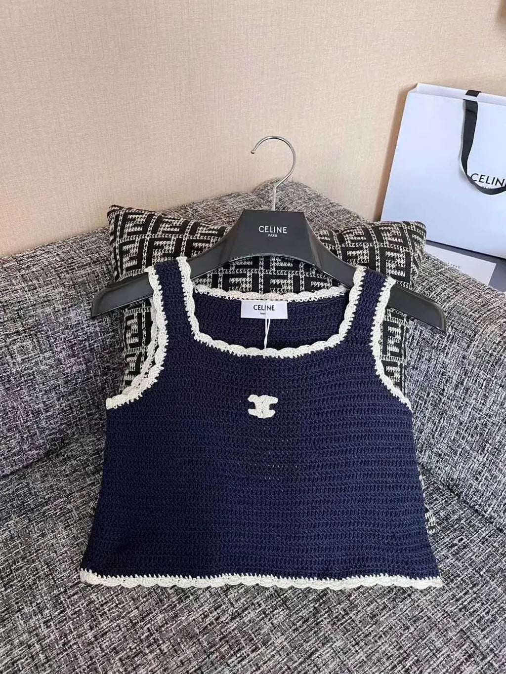 "CC" CROCHED TOP