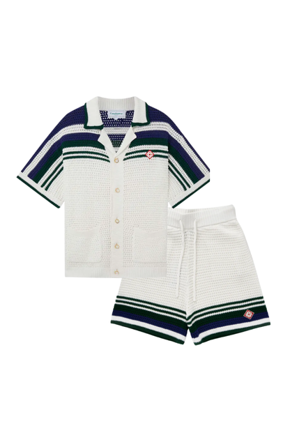 "Casa" Stripes Short Set