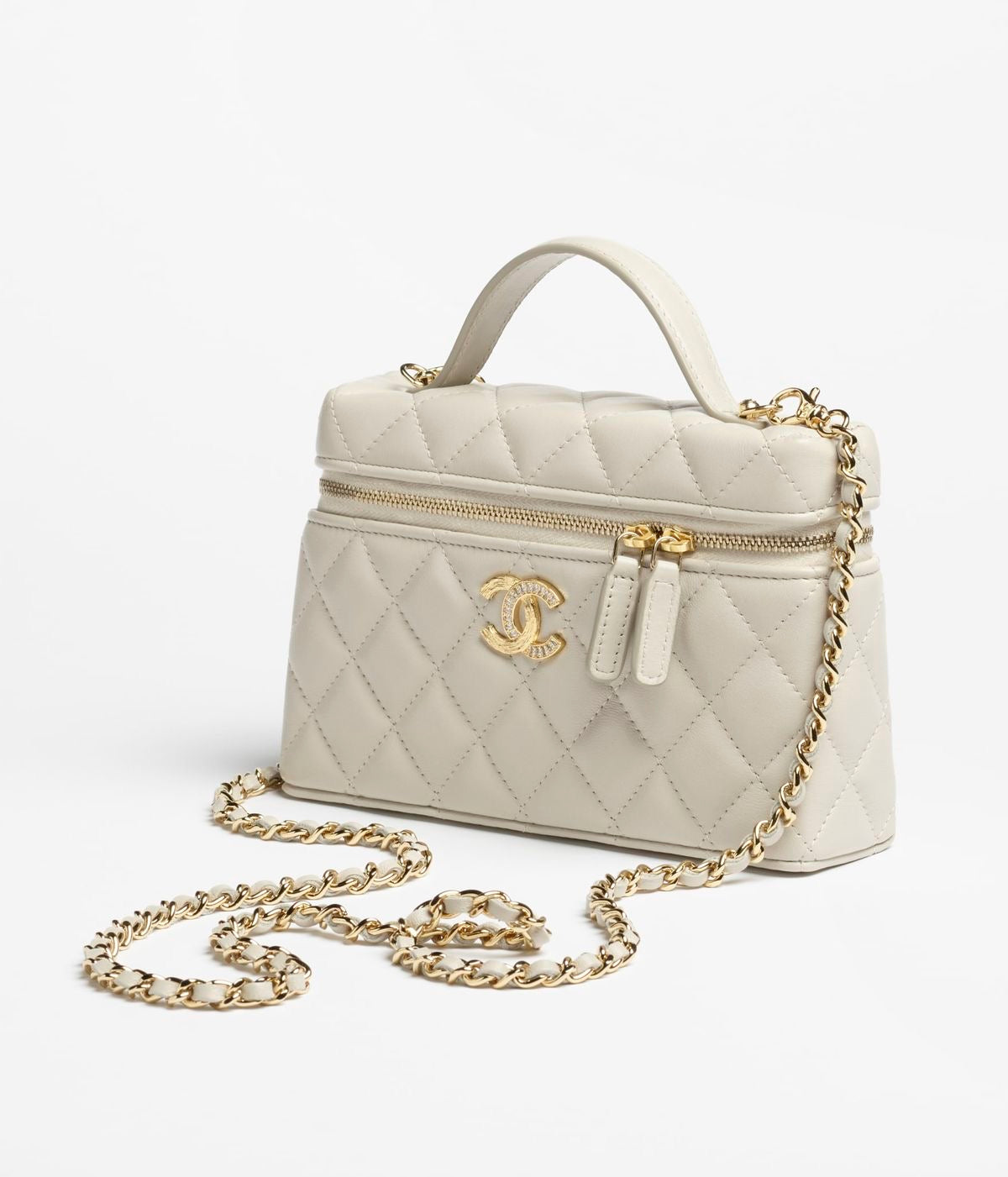 CC VANITY BAG white/creme