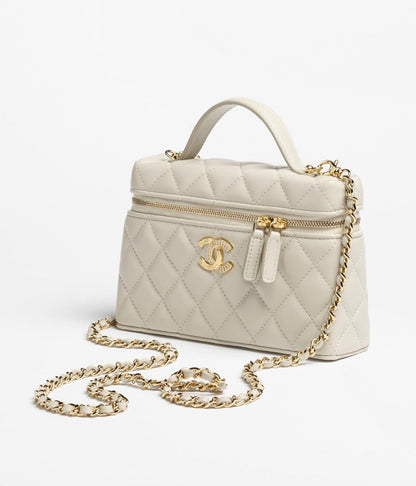 CC VANITY BAG white/creme
