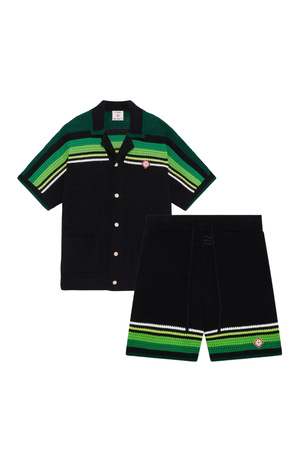 "Casa" Stripes Short Set