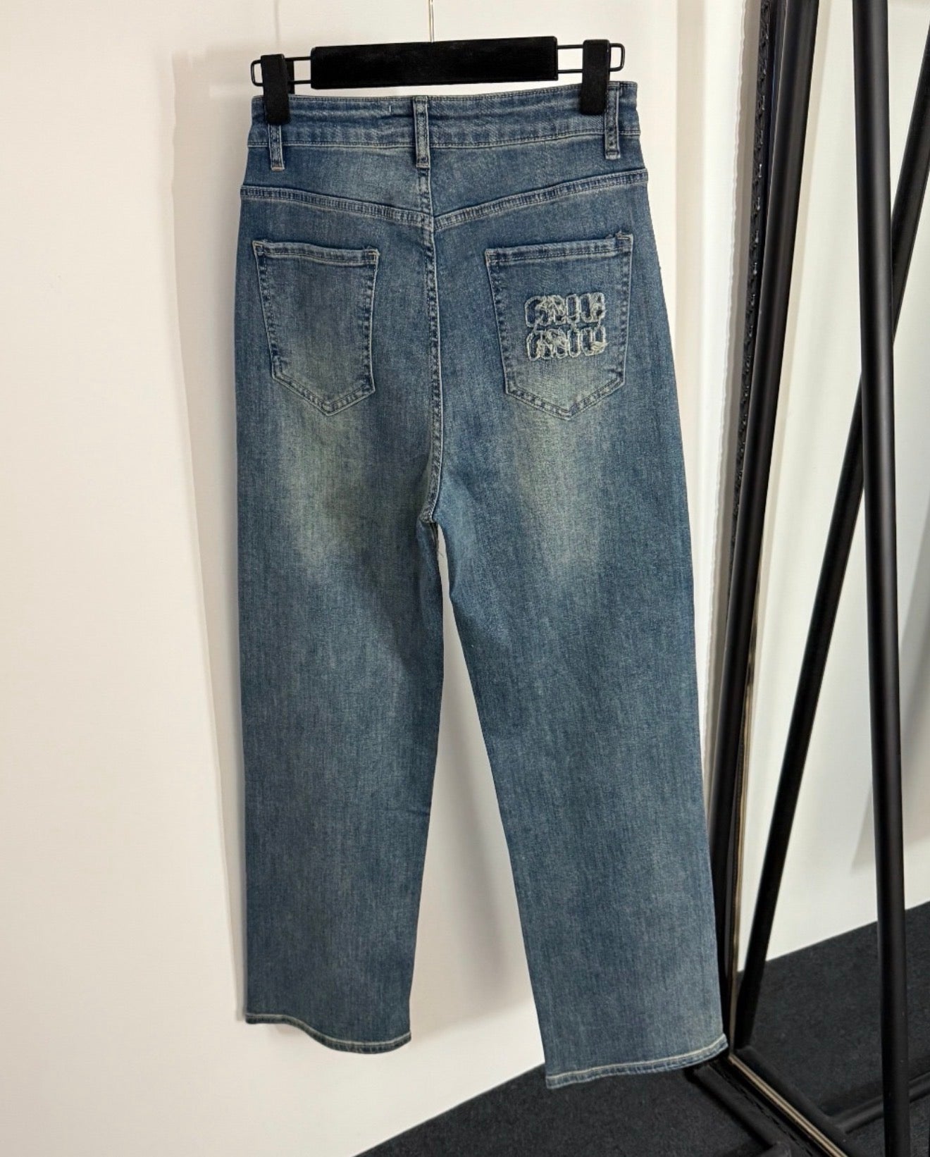 "MIU" GLITZER JEANS