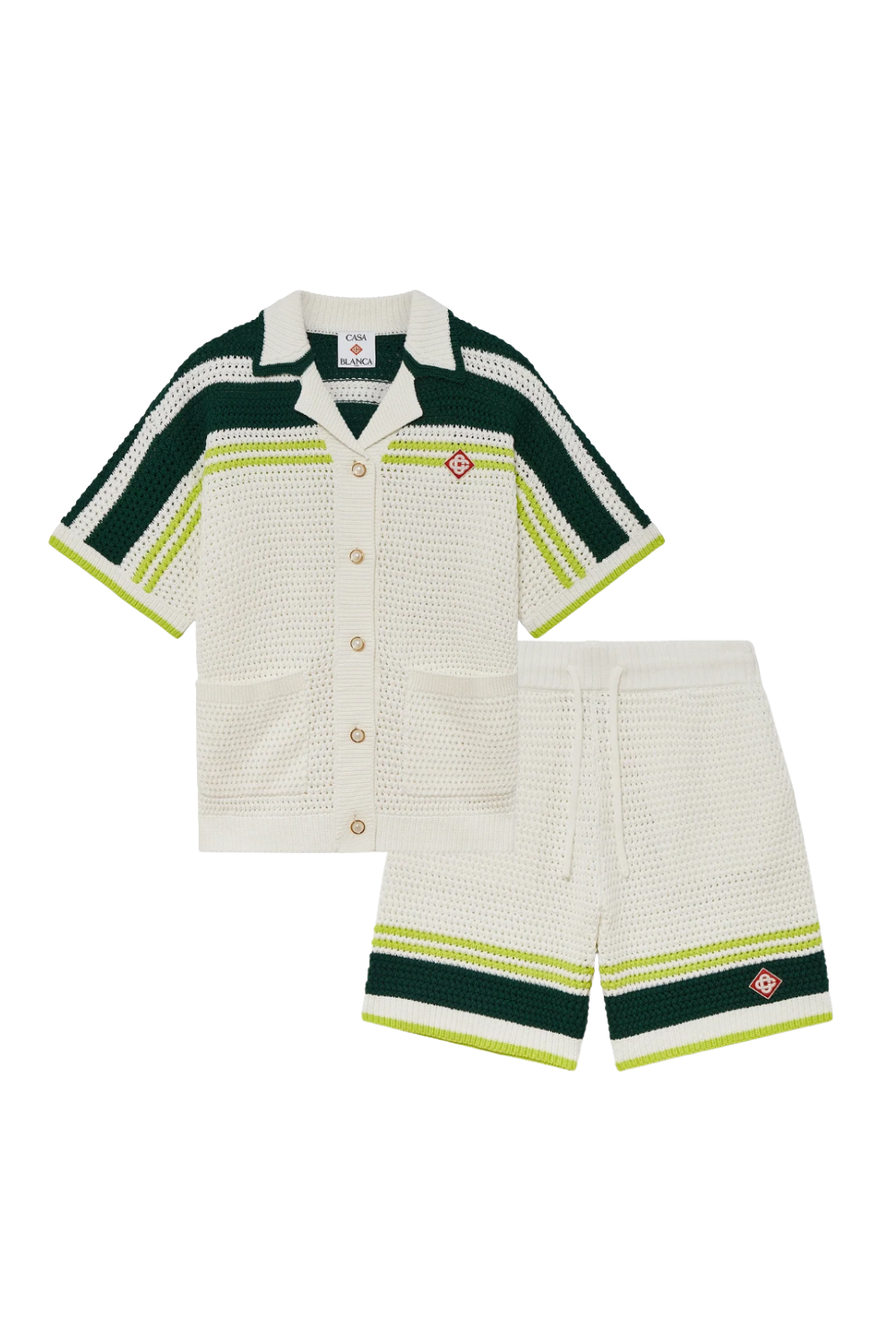 "Casa" Stripes Short Set